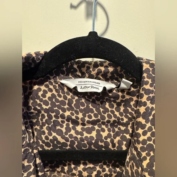 & Other Stories Leopard Print Blouse - Picture 2 of 12